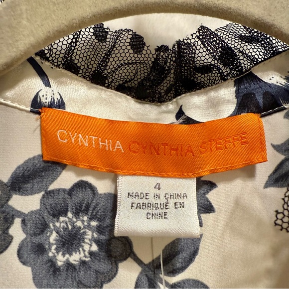 Cynthia Steffe 100% Silk Floral Midi Dress NWT - Picture 2 of 16